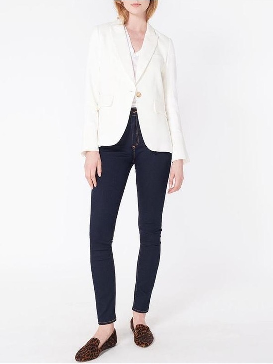 Veronica Beard Jackets & Blazers - Veronica Beard Linen Blend Cutway Dickey Blazer